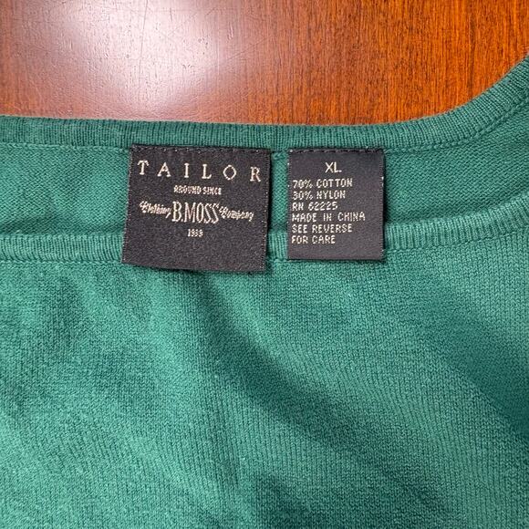 Tailor B Moss Green Sweater XL - Picture 4 of 5